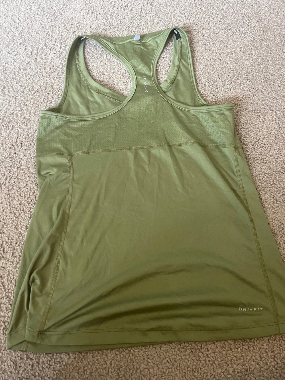 Nike Olive Green Racerback Training Tank